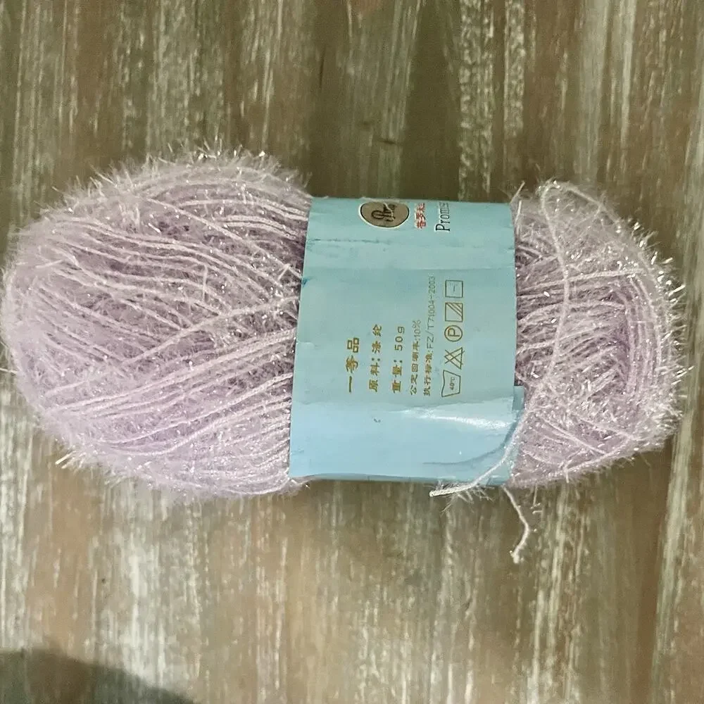 Lot of 19 Scrubby Sparkle Eyelash Yarn 50g Skeins Assorted Colors 100% Polyester